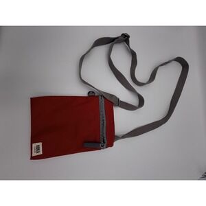 Roka London Crossbody Bag Red Nylon Small Travel Shoulder Bag Adjustable Strap